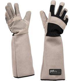 Multipurpose Pet Glove for Grooming, Trips to Vet, Handling. [Puncture & Scratch Resistant
