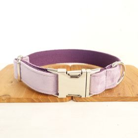 MUTTCO drawstring traction belt set (Option: Light purple Collar-S)