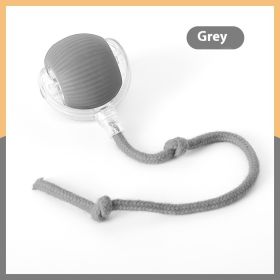 Interactive Cat Toy Ball Super Drive Cat Rolling Ball (Option: With Rope Style Gray)